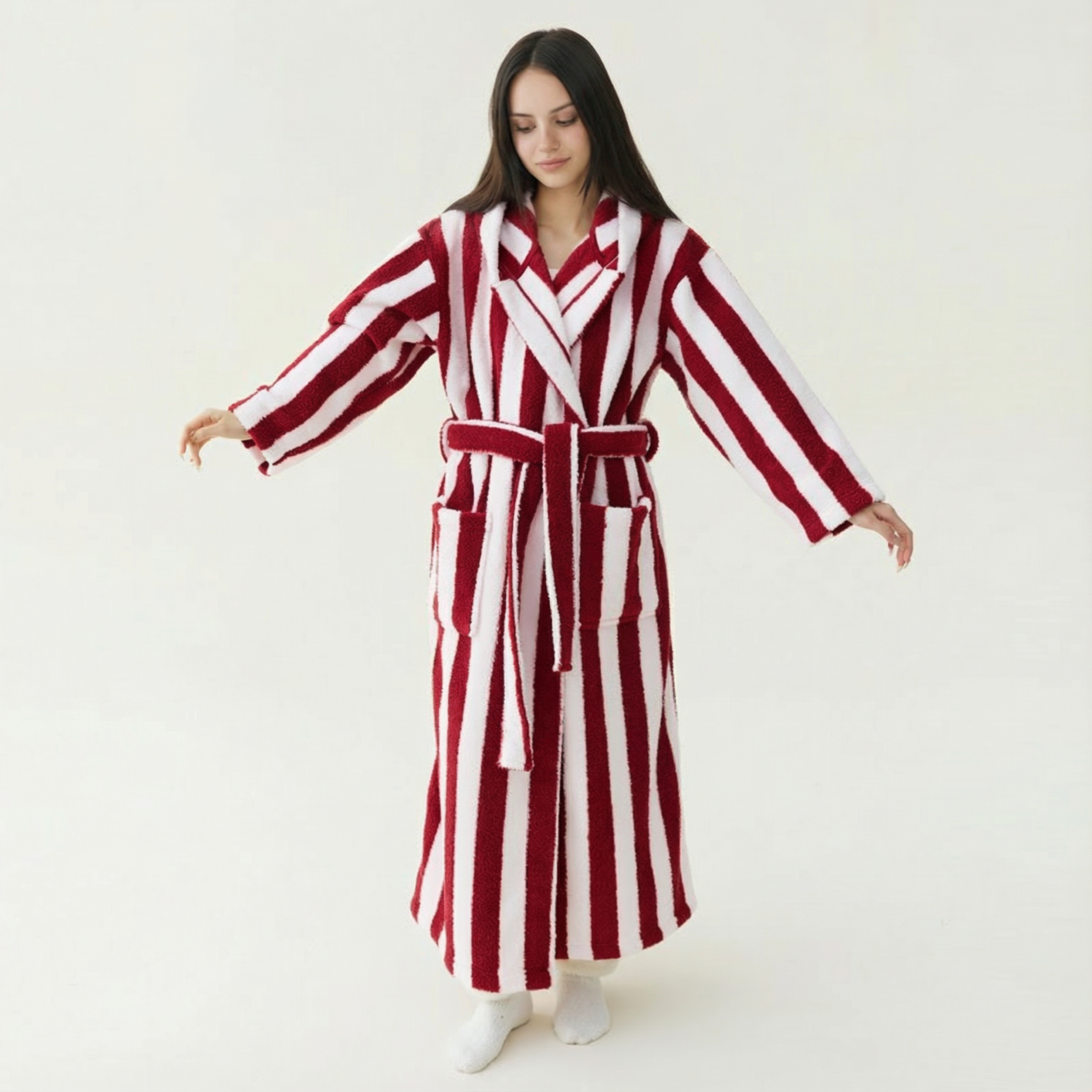 The Cloud Cocoon: Hooded bathrobe