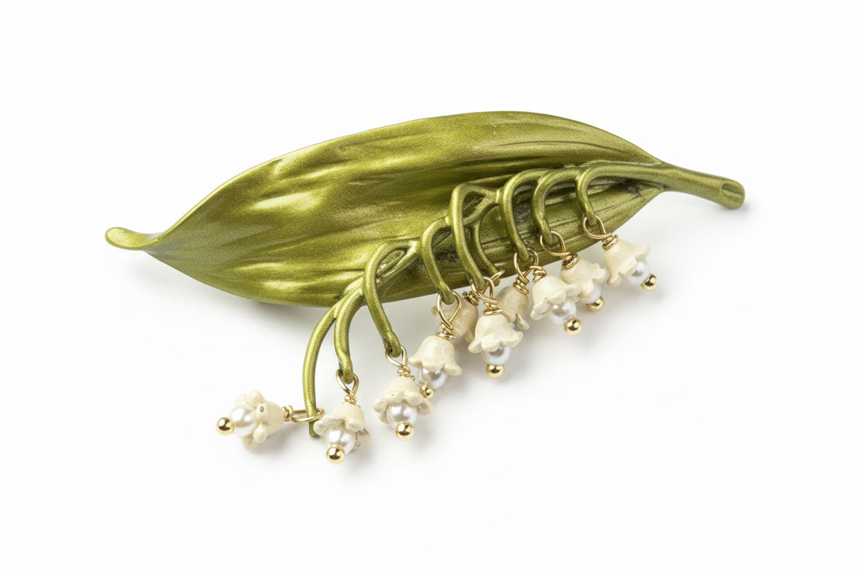 Lily of the Valley Brooch - Vintage
