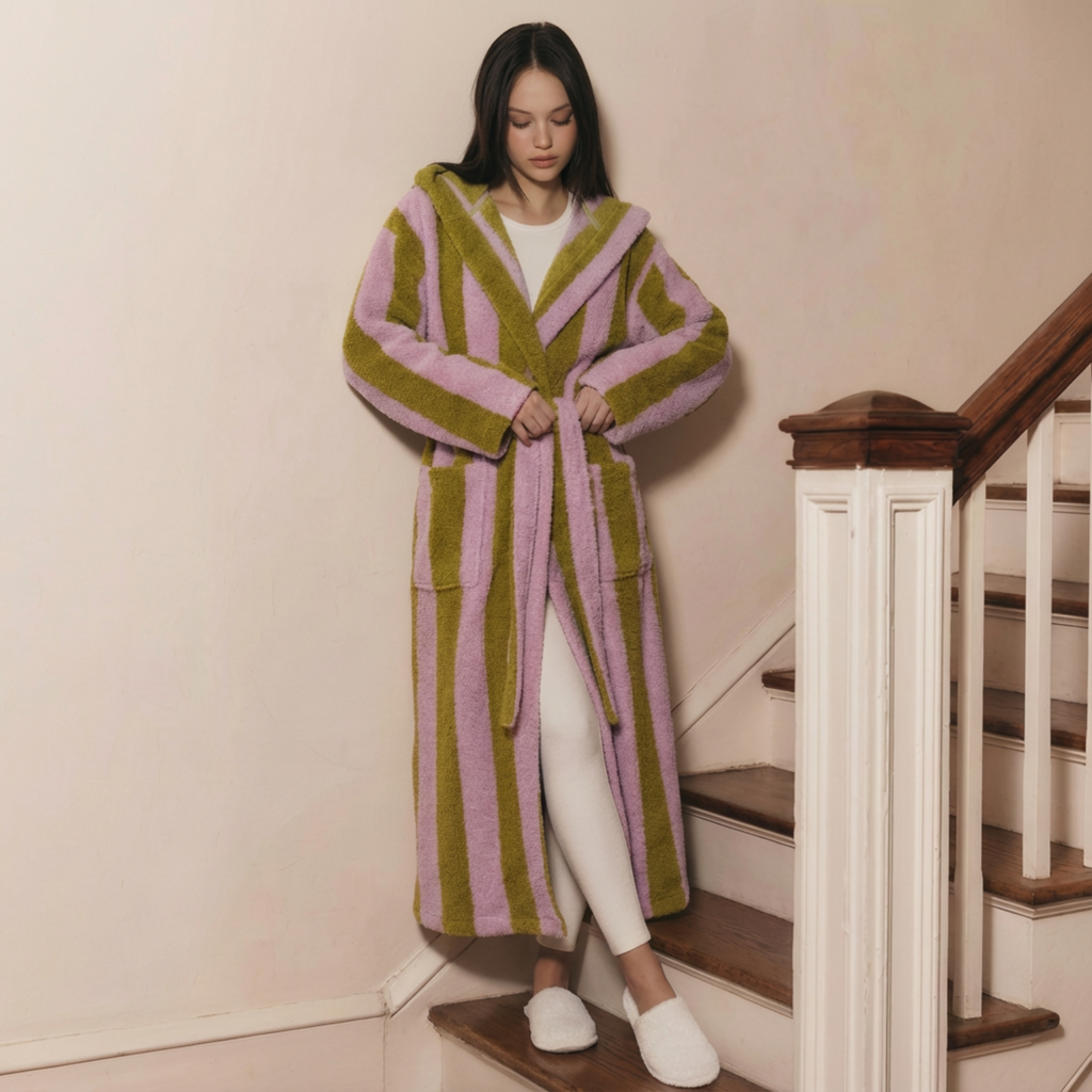 The Cloud Cocoon: Hooded bathrobe