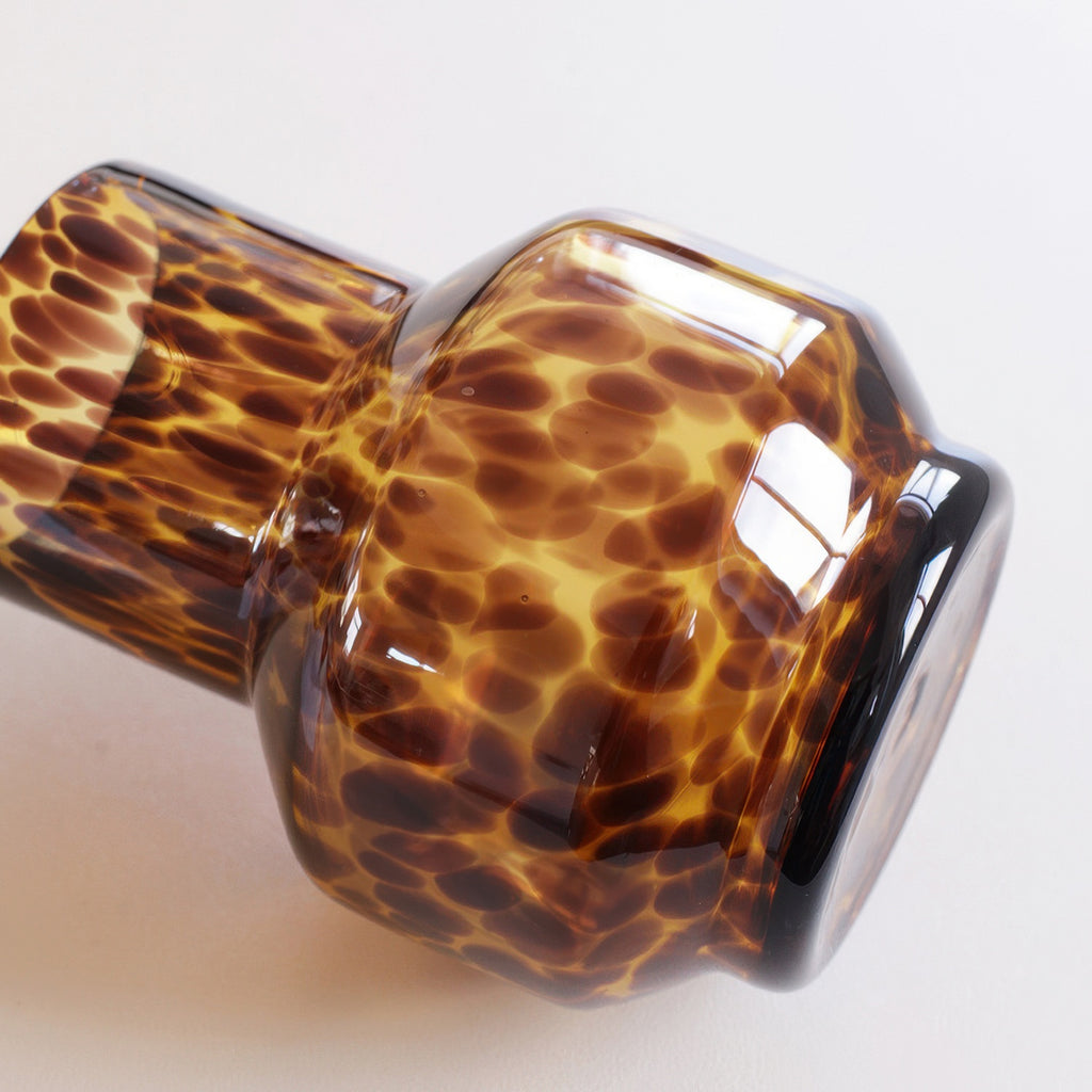 Glass vase - Tortoiseshell