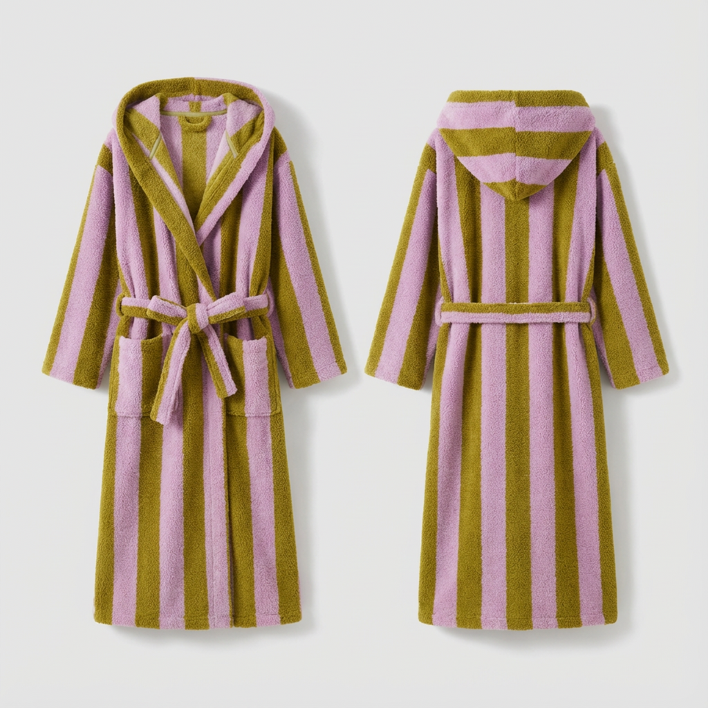 The Cloud Cocoon: Hooded bathrobe