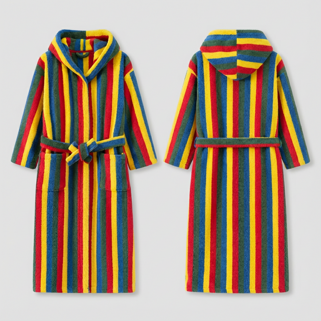 The Cloud Cocoon: Hooded bathrobe
