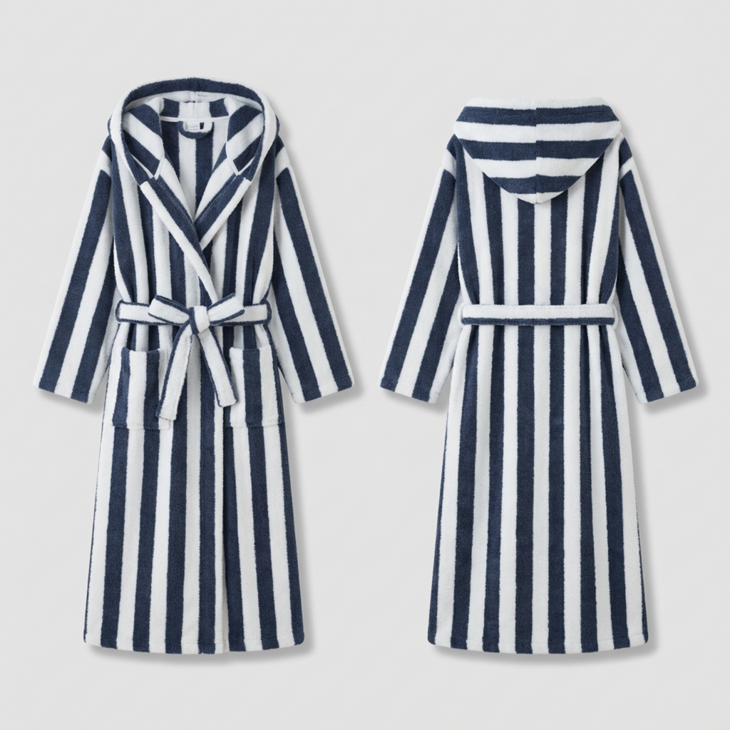 The Cloud Cocoon: Hooded bathrobe