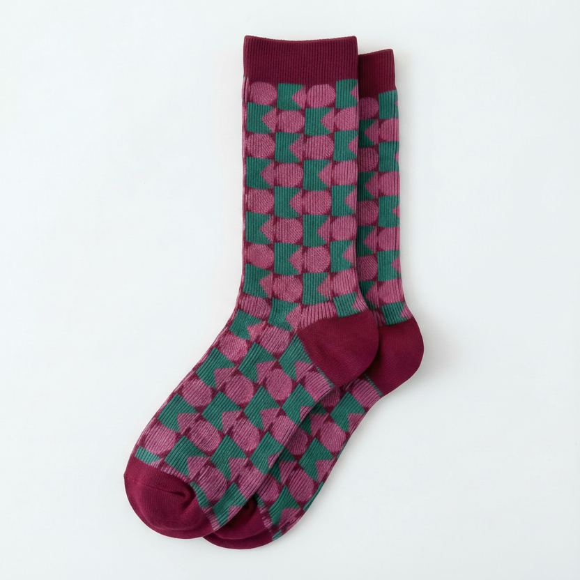 Houndstooth socks - Retro