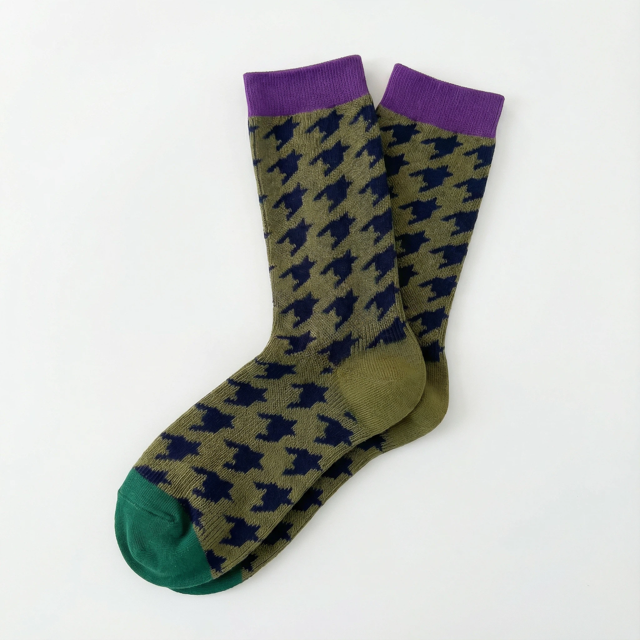 Houndstooth socks - Retro
