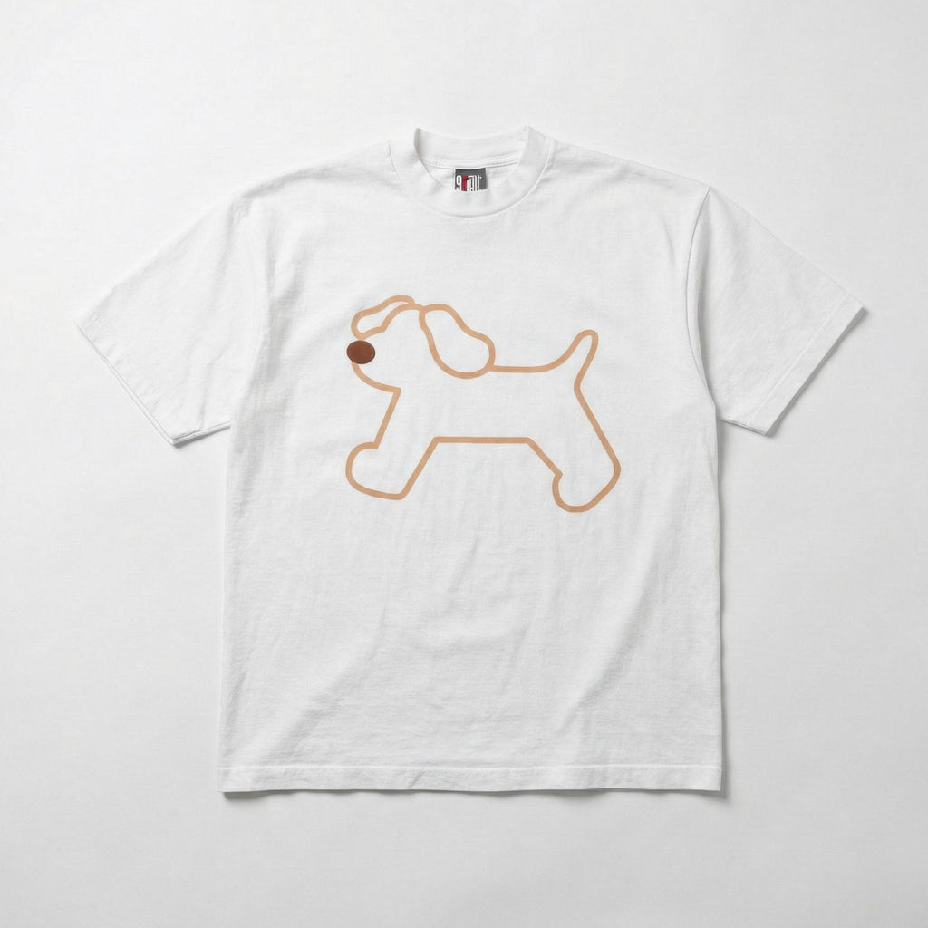 Striped puppy T-shirt