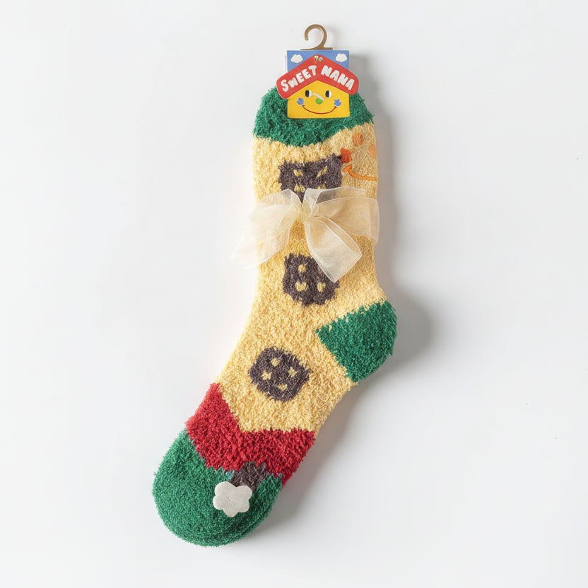 Jacquard thermal socks - Cartoon