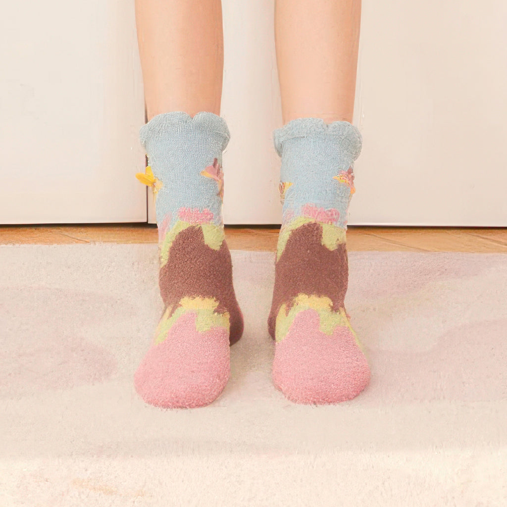 Jacquard thermal socks - Cartoon