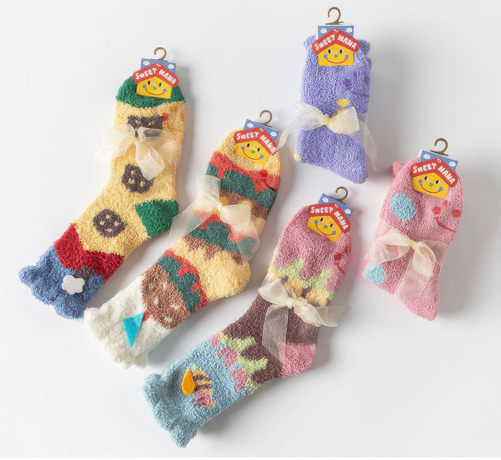 Jacquard thermal socks - Cartoon