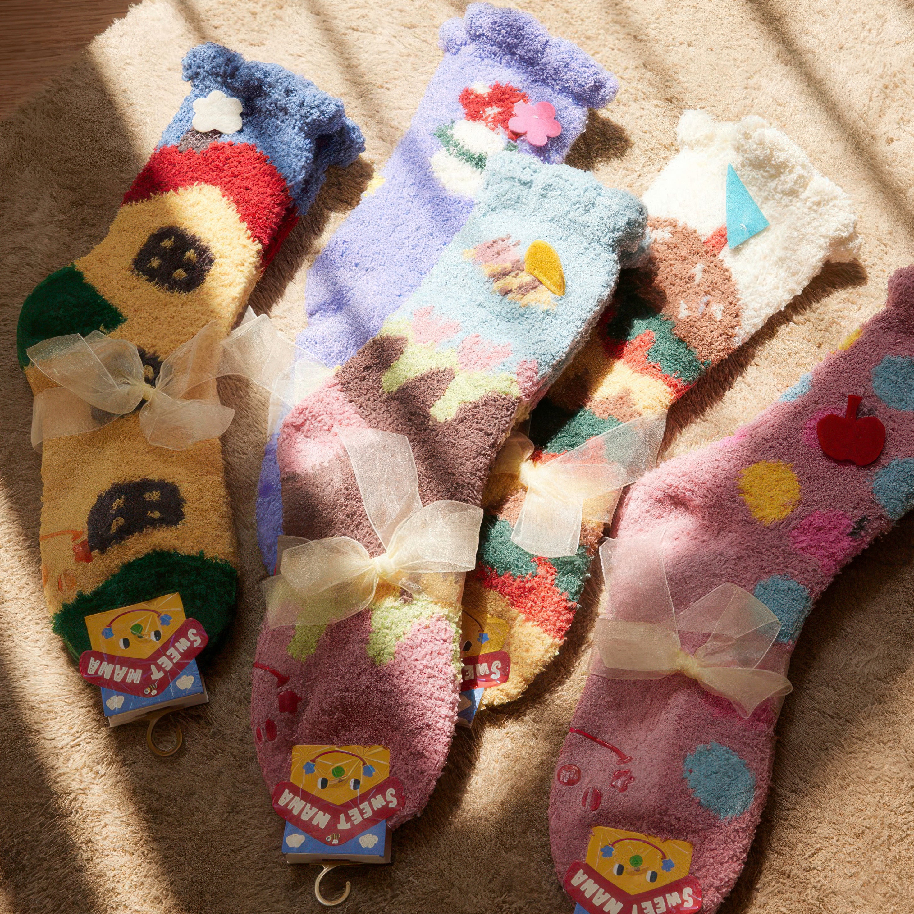 Jacquard thermal socks - Cartoon