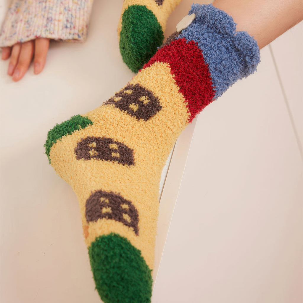 Jacquard thermal socks - Cartoon