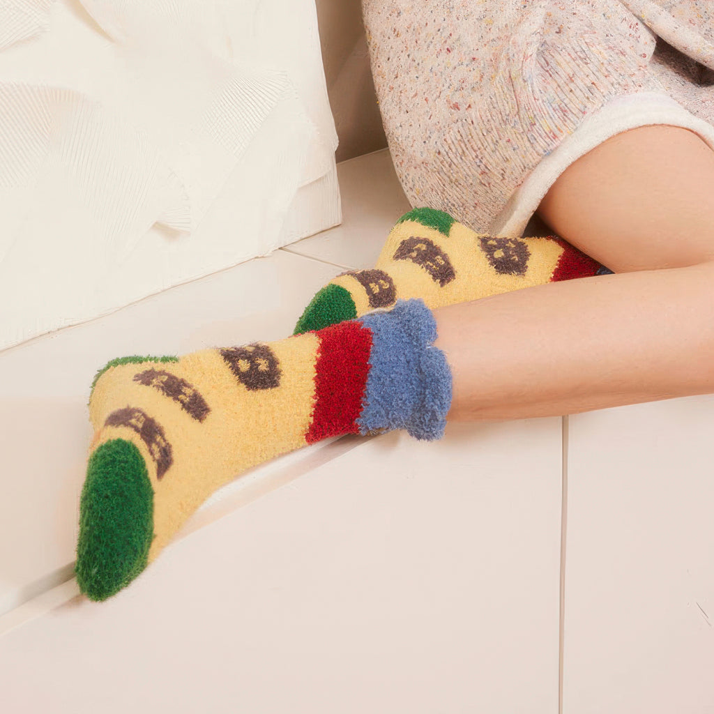 Jacquard thermal socks - Cartoon