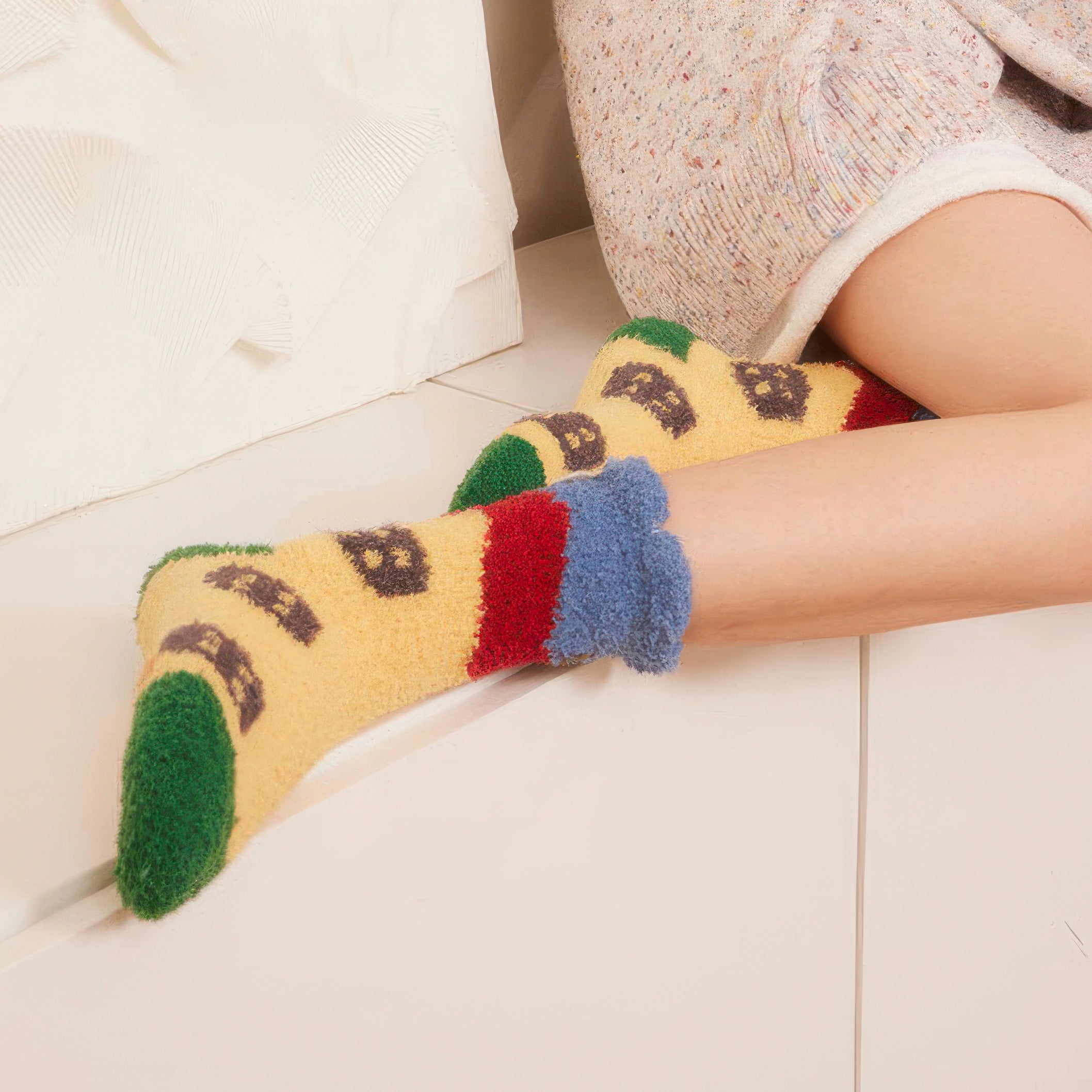 Jacquard thermal socks - Cartoon
