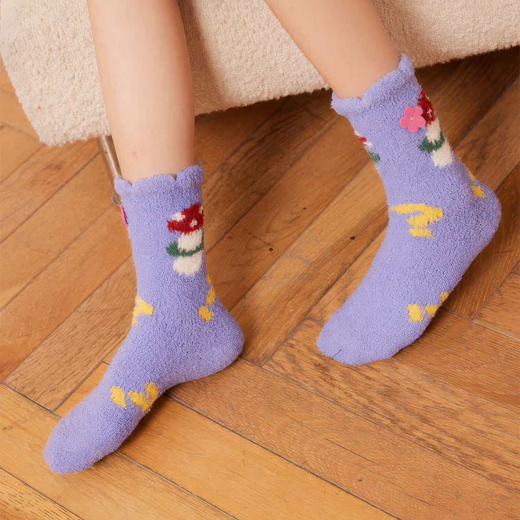 Jacquard thermal socks - Cartoon