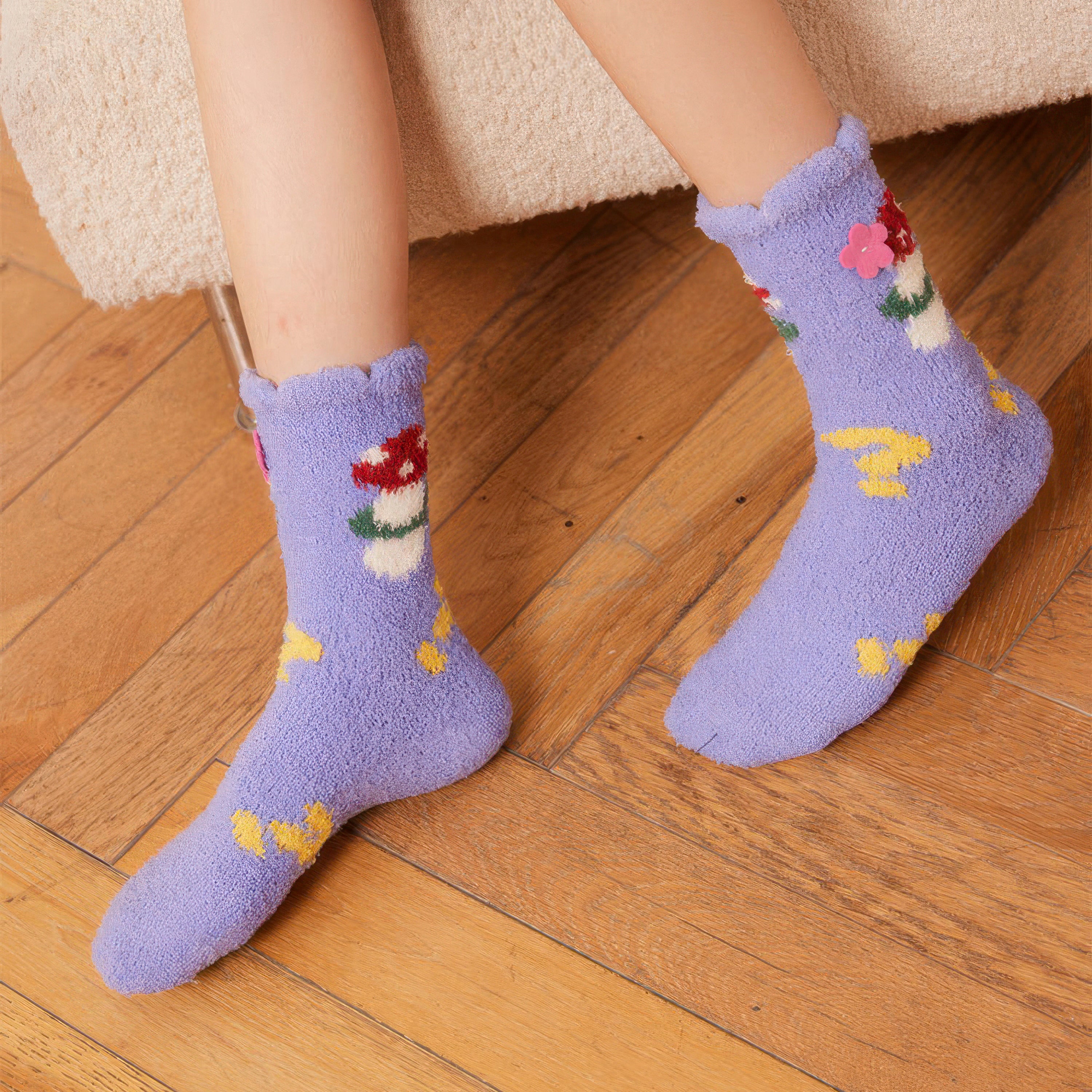 Jacquard thermal socks - Cartoon