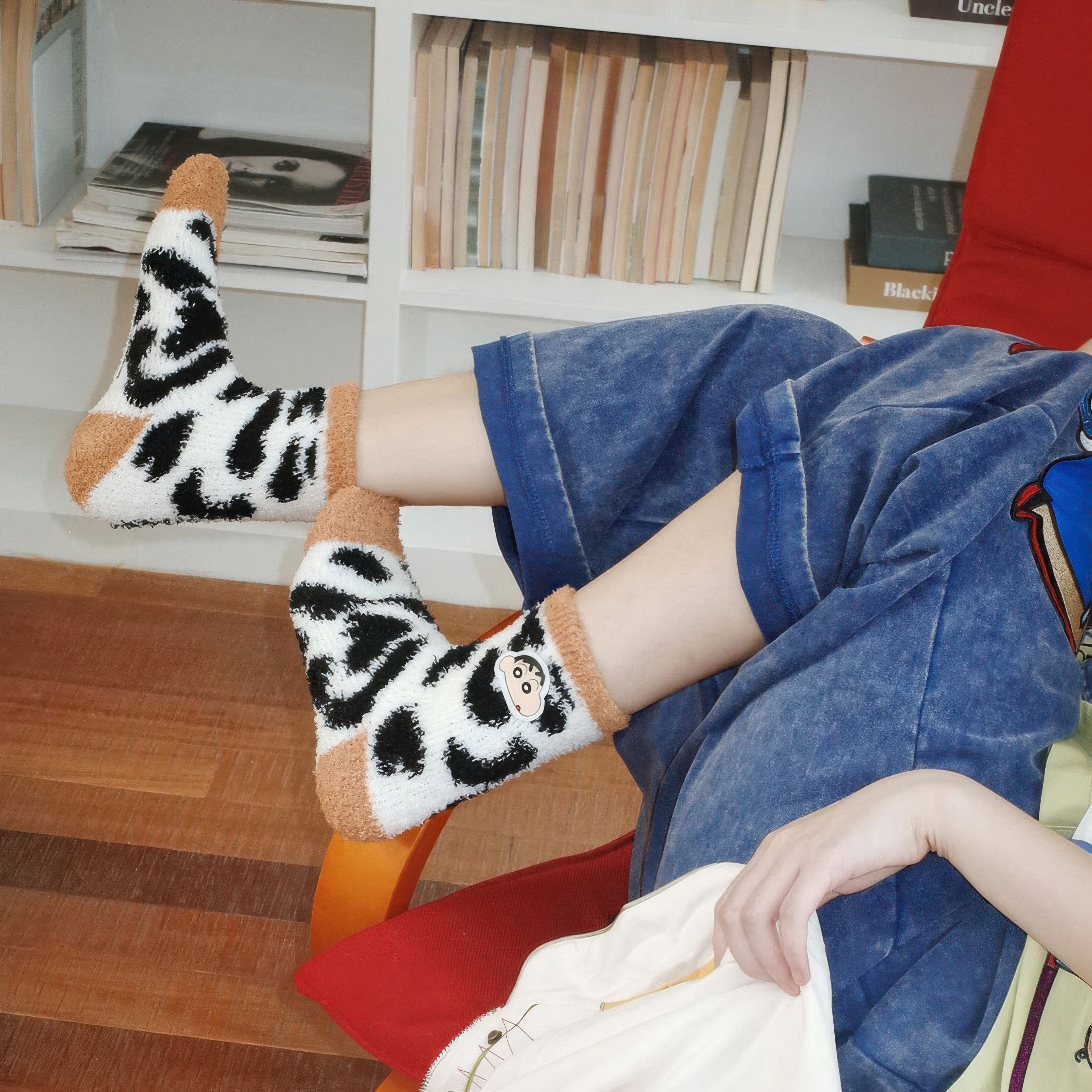 Jacquard thermal socks